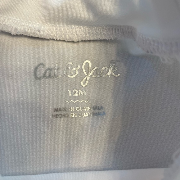 Cat & Jack White Rash Guard - Picture 2 of 2